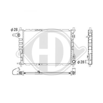 DIEDERICHS Radiaator,mootorijahutus DCM3607