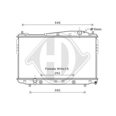 DIEDERICHS Radiaator,mootorijahutus DCM3631