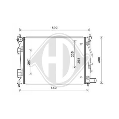 DIEDERICHS Radiaator,mootorijahutus DCM3717