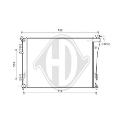 DIEDERICHS Radiaator,mootorijahutus DCM3727