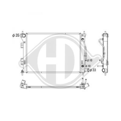 DIEDERICHS Radiaator,mootorijahutus DCM3739