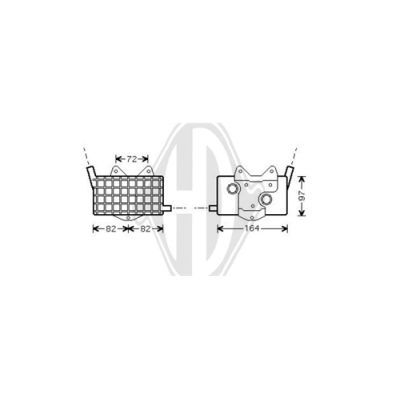 DIEDERICHS Õliradiaator,mootoriõli DCO1036