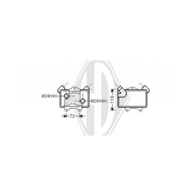 DIEDERICHS Õliradiaator,mootoriõli DCO1039