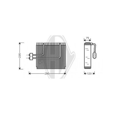 DIEDERICHS Испаритель, кондиционер DCV1150