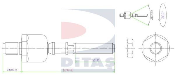 DITAS Sisemine rooliots,roolivarras A2-5661