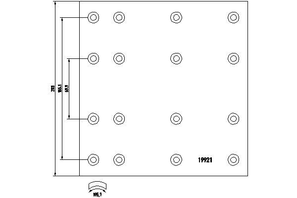 DON Piduriklotsi komplekt,trummelpidur CW121S7131