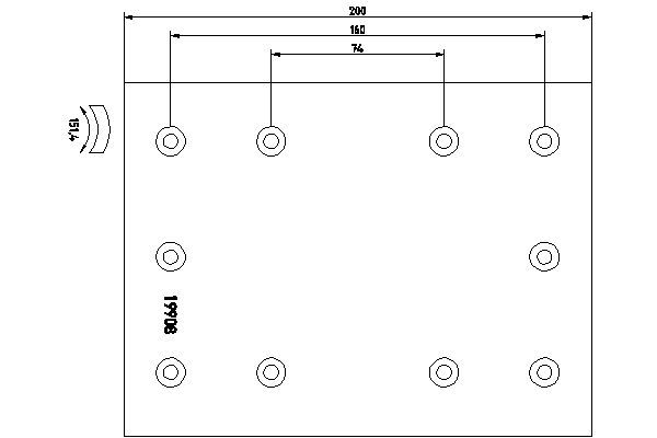 DON Piduriklotsi komplekt,trummelpidur RW21221A7100