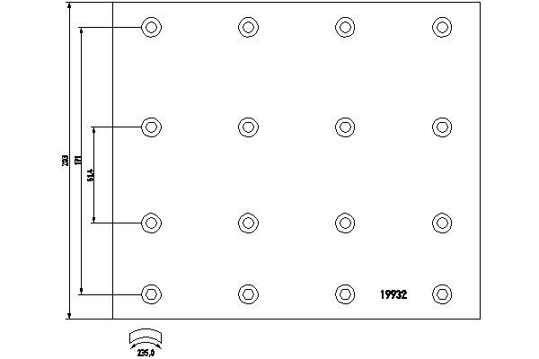 DON Piduriklotsi komplekt,trummelpidur SV412B7115