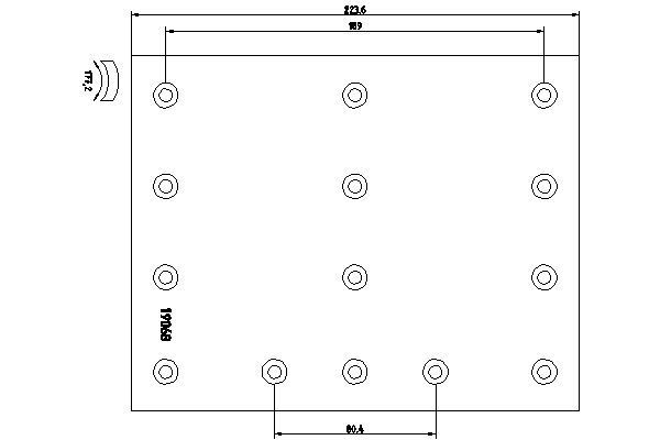 DON Piduriklotsi komplekt,trummelpidur VL892BX7100