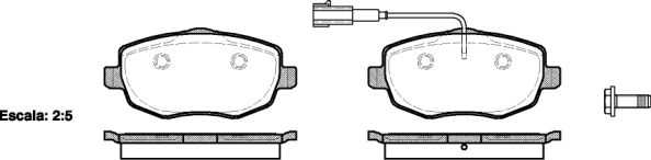 DR!VE+ Комплект тормозных колодок, дисковый тормоз DP1010.10.0919