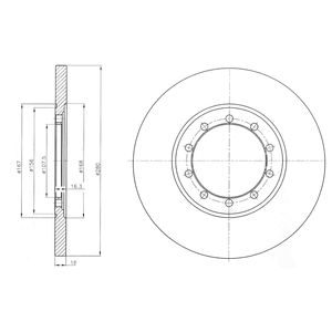 DR!VE+ Тормозной диск DP1010.11.0275