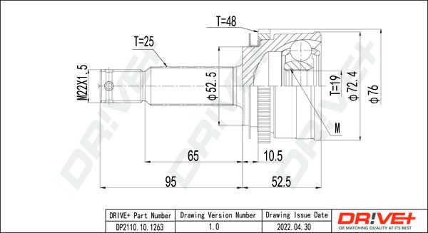 DR!VE+ Joint Kit, drive shaft