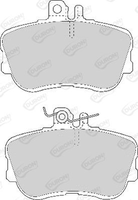 DURON Комплект тормозных колодок, дисковый тормоз DBP220854