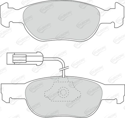 DURON Комплект тормозных колодок, дисковый тормоз DBP231040