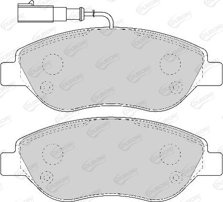 DURON Комплект тормозных колодок, дисковый тормоз DBP231468