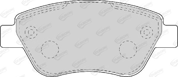 DURON Комплект тормозных колодок, дисковый тормоз DBP231666