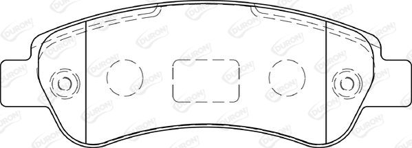 DURON Комплект тормозных колодок, дисковый тормоз DBP231927