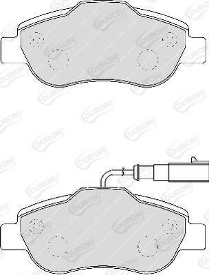 DURON Комплект тормозных колодок, дисковый тормоз DBP231945
