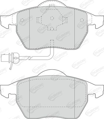 DURON Комплект тормозных колодок, дисковый тормоз DBP241496