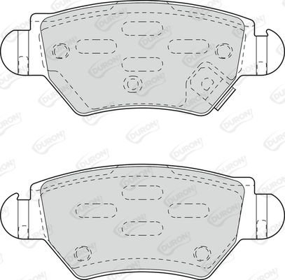 DURON Комплект тормозных колодок, дисковый тормоз DBP251294