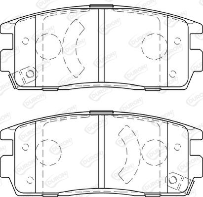 DURON Комплект тормозных колодок, дисковый тормоз DBP251935
