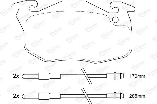 DURON Piduriklotsi komplekt,ketaspidur DBP340730