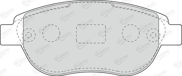 DURON Комплект тормозных колодок, дисковый тормоз DBP341476