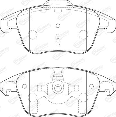 DURON Комплект тормозных колодок, дисковый тормоз DBP341972