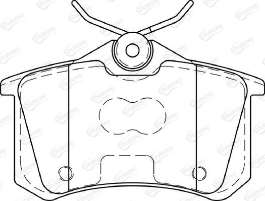 DURON Комплект тормозных колодок, дисковый тормоз DBP344222