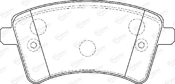 DURON Комплект тормозных колодок, дисковый тормоз DBP354185