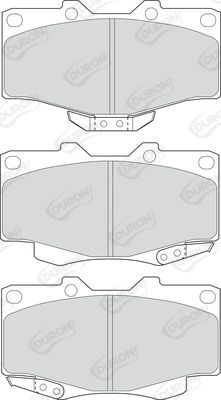 DURON Piduriklotsi komplekt,ketaspidur DBP370797