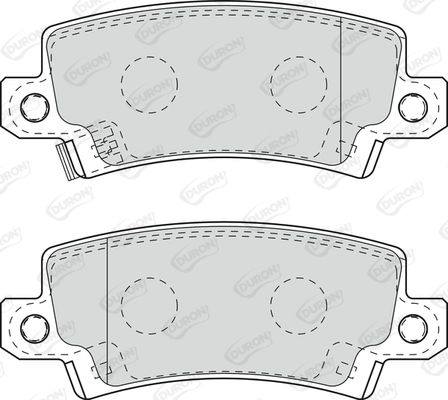DURON Комплект тормозных колодок, дисковый тормоз DBP371574