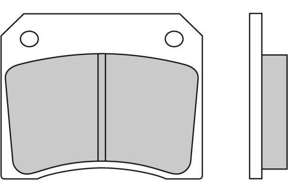 E.T.F. Комплект тормозных колодок, дисковый тормоз 12-0005