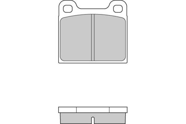 E.T.F. Комплект тормозных колодок, дисковый тормоз 12-0009