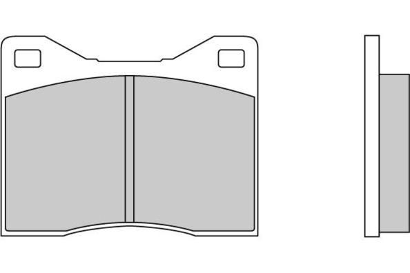 E.T.F. Комплект тормозных колодок, дисковый тормоз 12-0043