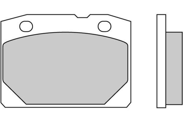 E.T.F. Комплект тормозных колодок, дисковый тормоз 12-0065