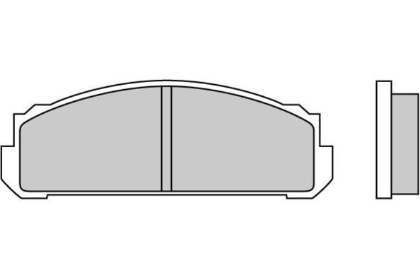 E.T.F. Комплект тормозных колодок, дисковый тормоз 12-0076