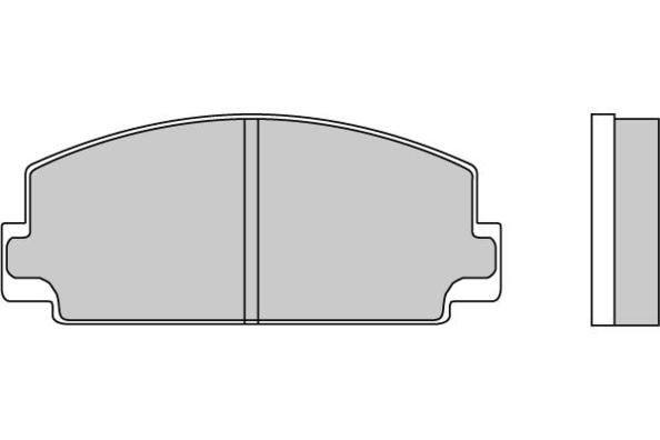 E.T.F. Комплект тормозных колодок, дисковый тормоз 12-0077