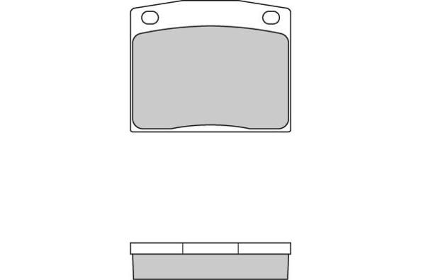 E.T.F. Комплект тормозных колодок, дисковый тормоз 12-0095