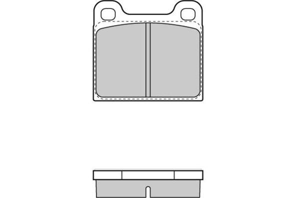 E.T.F. Комплект тормозных колодок, дисковый тормоз 12-0096