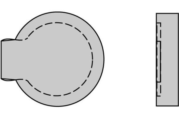 E.T.F. Комплект тормозных колодок, дисковый тормоз 12-0122