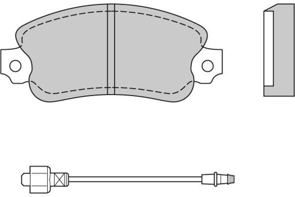 E.T.F. Комплект тормозных колодок, дисковый тормоз 12-0127