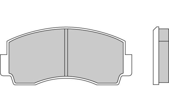 E.T.F. Комплект тормозных колодок, дисковый тормоз 12-0168