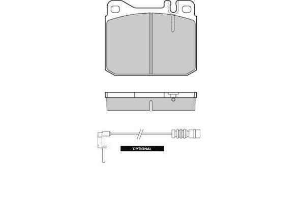 E.T.F. Комплект тормозных колодок, дисковый тормоз 12-0172
