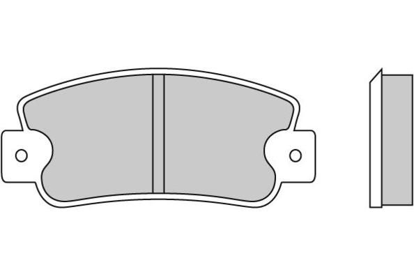 E.T.F. Комплект тормозных колодок, дисковый тормоз 12-0211
