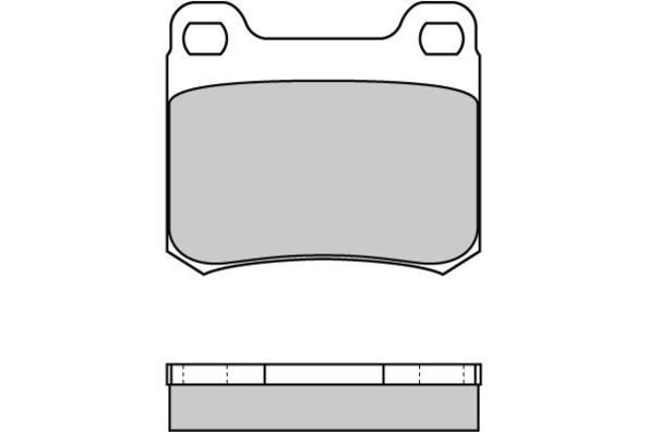 E.T.F. Комплект тормозных колодок, дисковый тормоз 12-0227