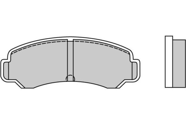 E.T.F. Комплект тормозных колодок, дисковый тормоз 12-0359