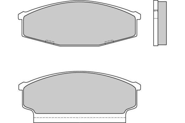E.T.F. Комплект тормозных колодок, дисковый тормоз 12-0408
