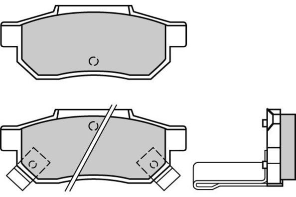 E.T.F. Комплект тормозных колодок, дисковый тормоз 12-0530