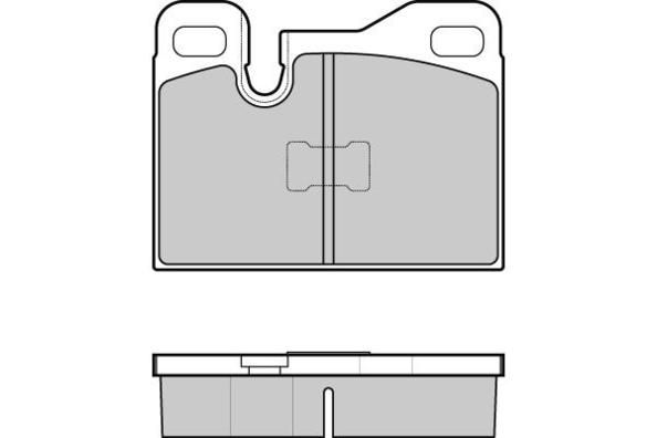 E.T.F. Комплект тормозных колодок, дисковый тормоз 12-0555